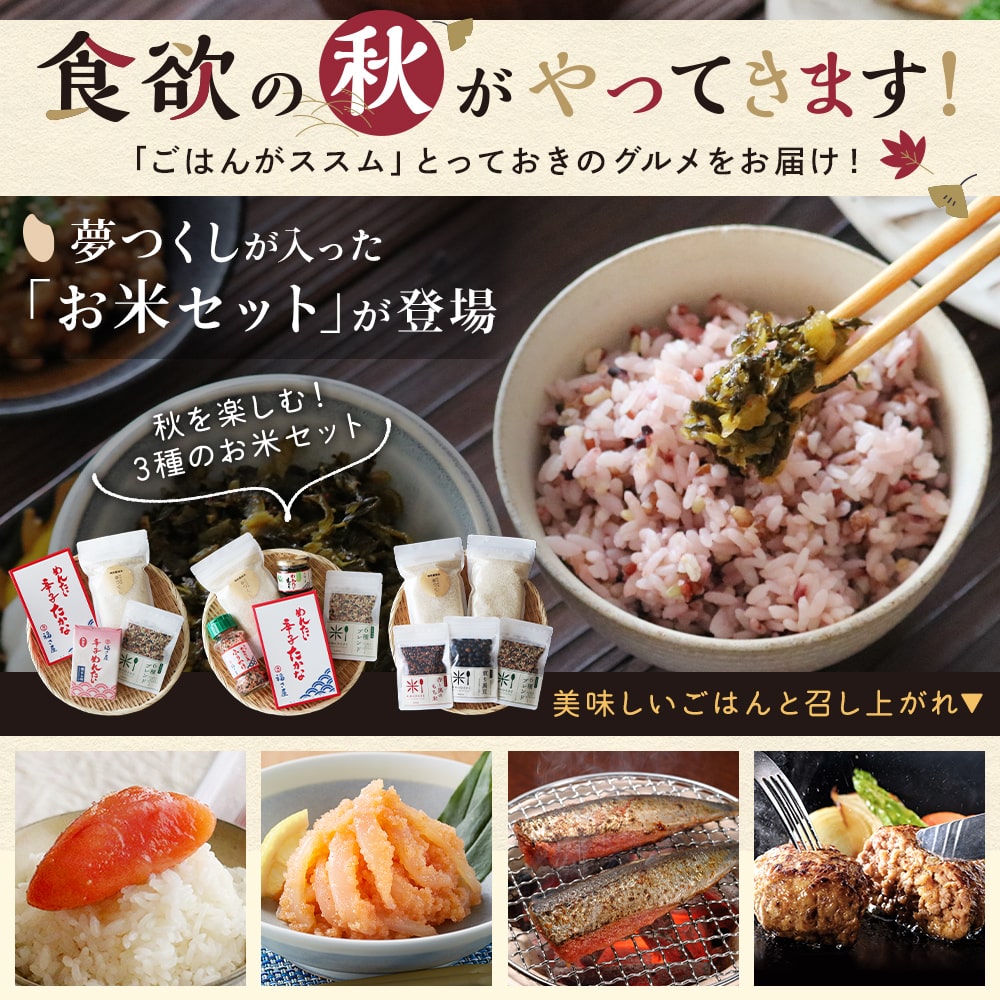 食欲の秋「お米セット」